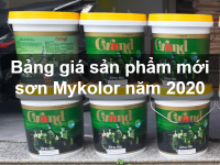 Bảng giá sản phẩm mới sơn Mykolor năm 2020